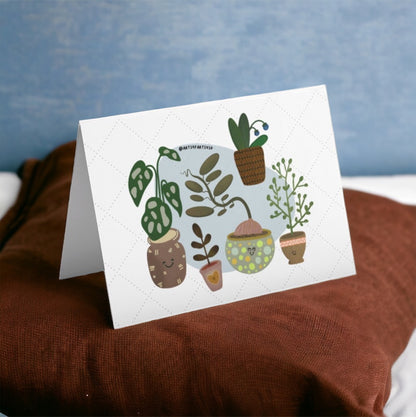 Plant Junkie Handrawn Greeting Card For All Occasions