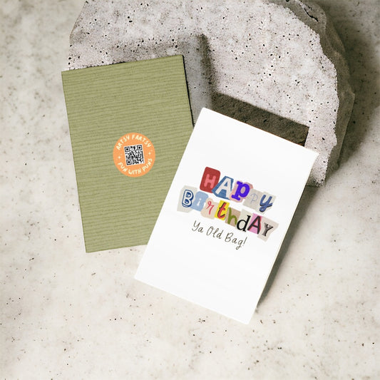 Happy Birthday Ya Old Bag - Birthday Card