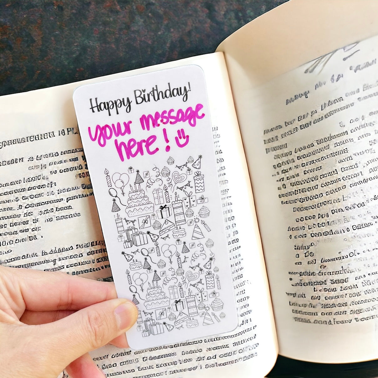 Bookmark Birthday Card | Buy individually or as a set