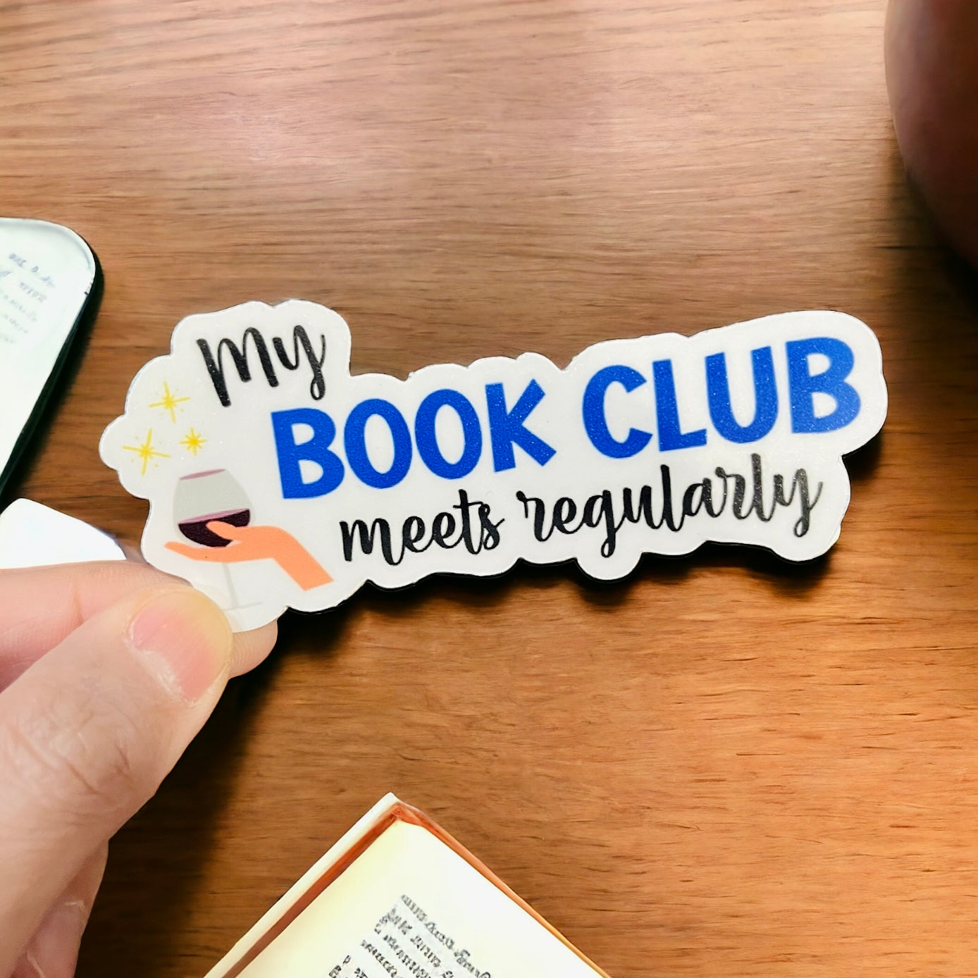 My Book Club Meets Regularly Sticker