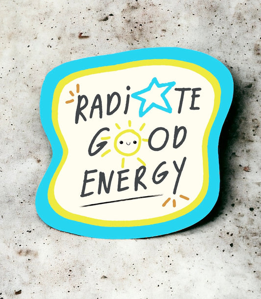 Radiate Good Energy Sticker