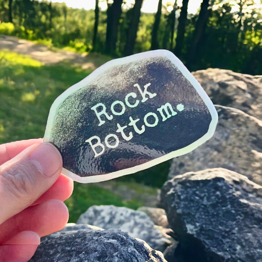 Rock Bottom Vinyl Sticker Holographic Finish