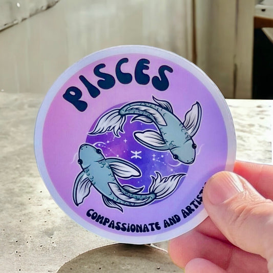 Zodiac Sign Sticker - Pisces