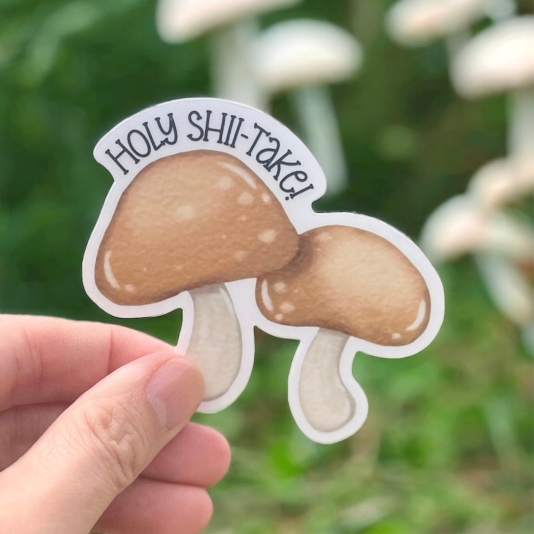 Holy Shii-take Mushroom Sticker V1