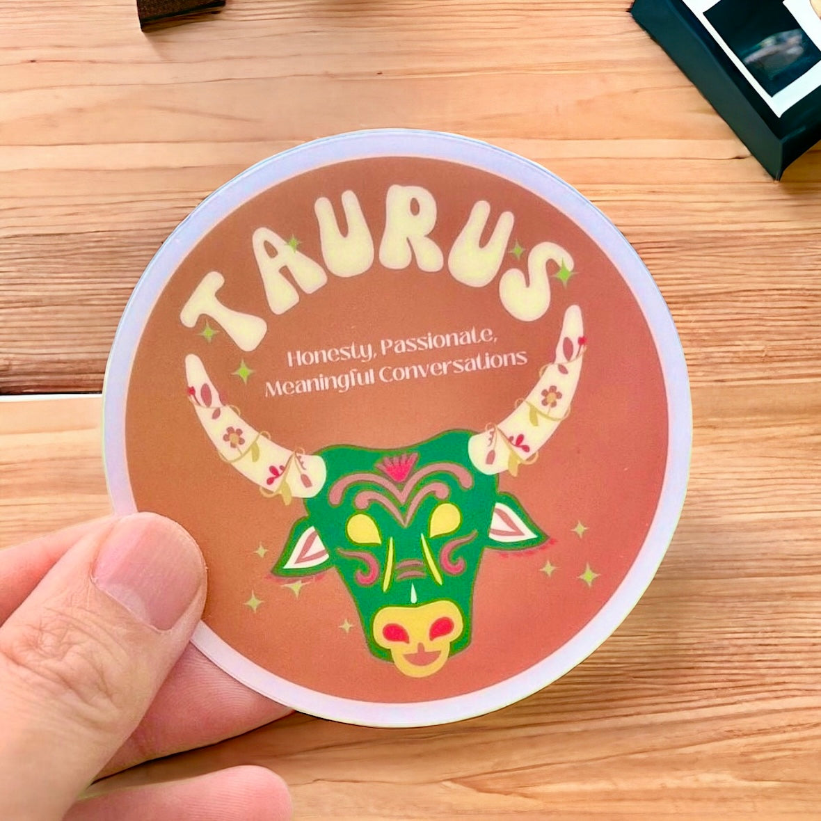 Taurus Zodiac Sign Vinyl Sticker  | Astrology Sign | Zodiac Sticker | Constellations