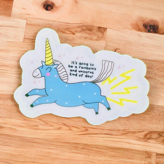 Rainbows and Unicorns Kind of Day Sticker  | Rainbow Sticker | Unicorn Sticker | Rainbow  SVG | Unicorn SVG