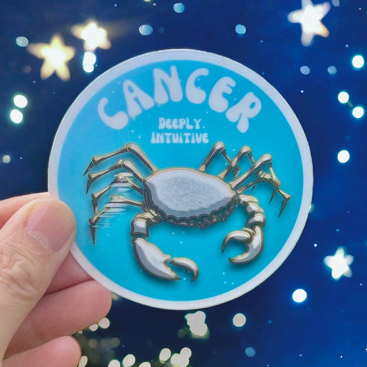 Cancer Zodiac Sign Single Sticker