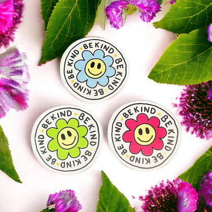 Be Kind Circle Flower Sticker | Kindness Sticker | Quote Sticker