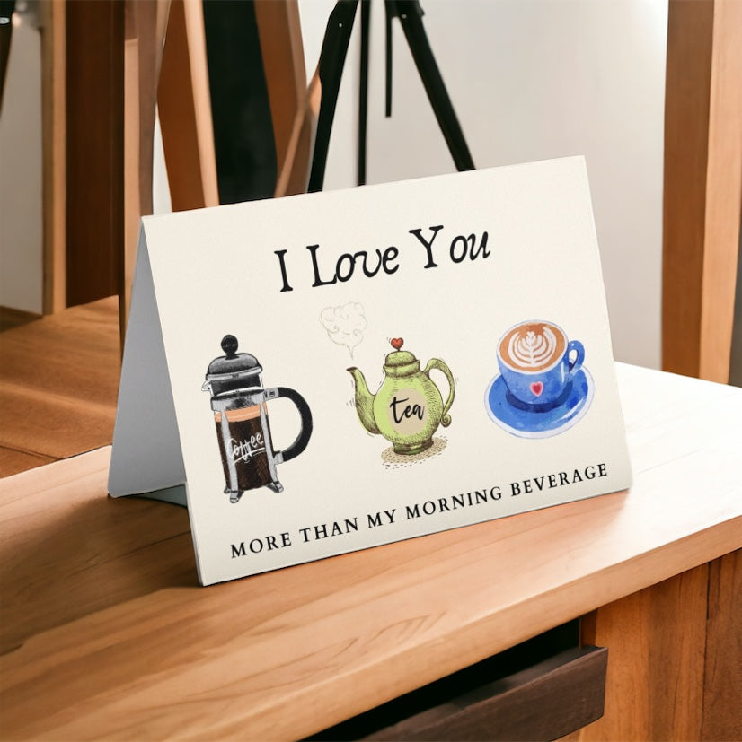 Coffee Lover Greeting Card | Thanks A Latte | Coffee Card