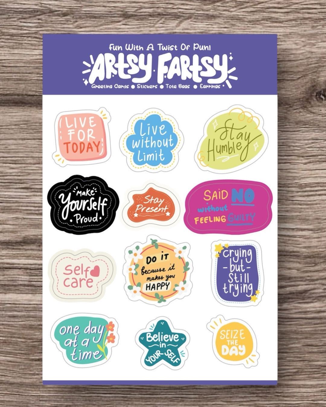 Self Care Sticker Sheet