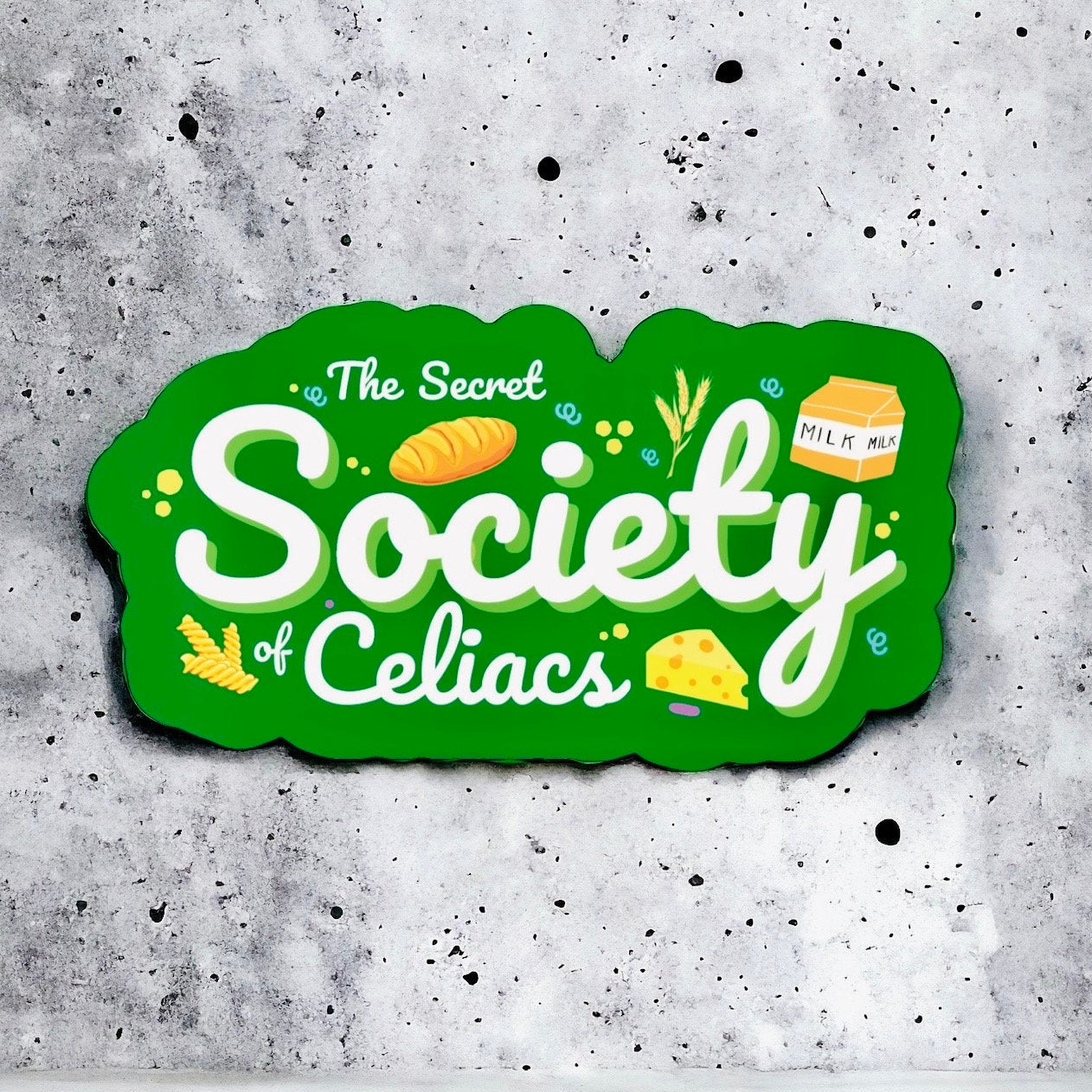 Celiac Awareness Sticker - The Secret Society  Celiacs