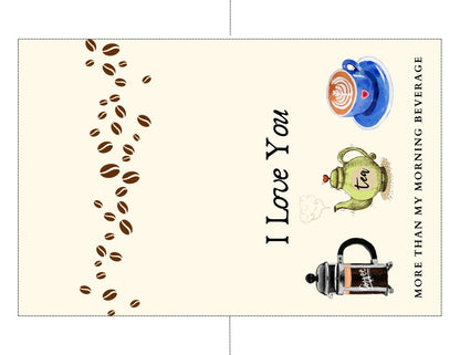 Coffee Lover Greeting Card | Thanks A Latte | Coffee Card