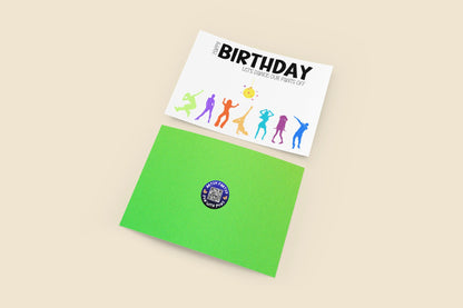 Let's Dance Our Pants Off Happy Birthday Greeting Card